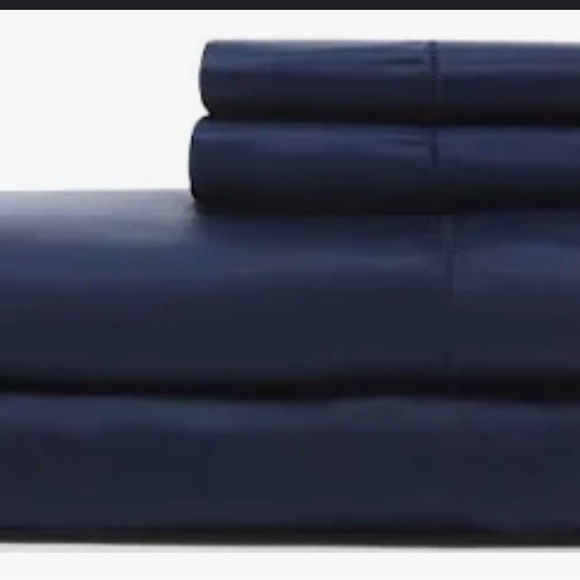Ralph Lauren Other - Ralph Lauren 624 Solid Sateen King Navy Blue sheet set